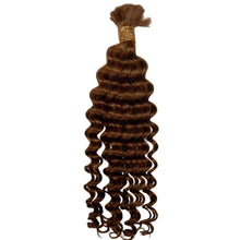 Load image into Gallery viewer, Auburn Deep Wave Bulk Human Hair Extensions