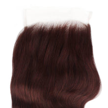 Load image into Gallery viewer, Burgundy Body Wave 5x5 HD Closure